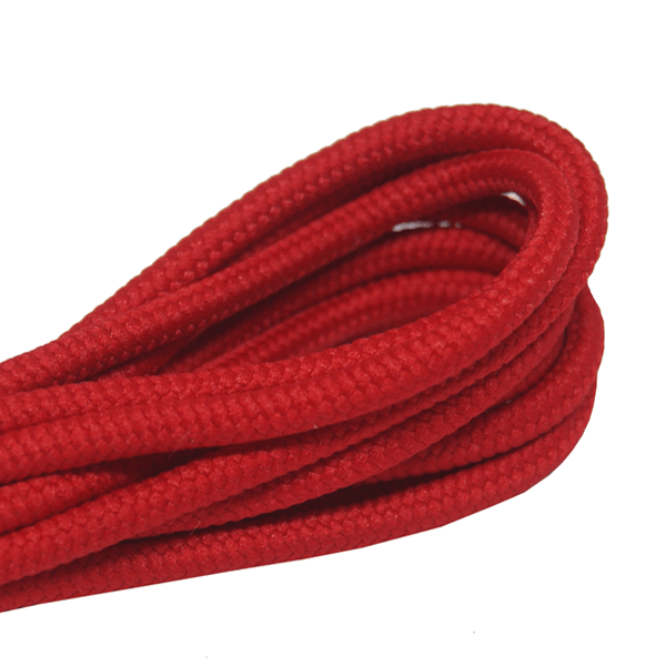Thick red round laces