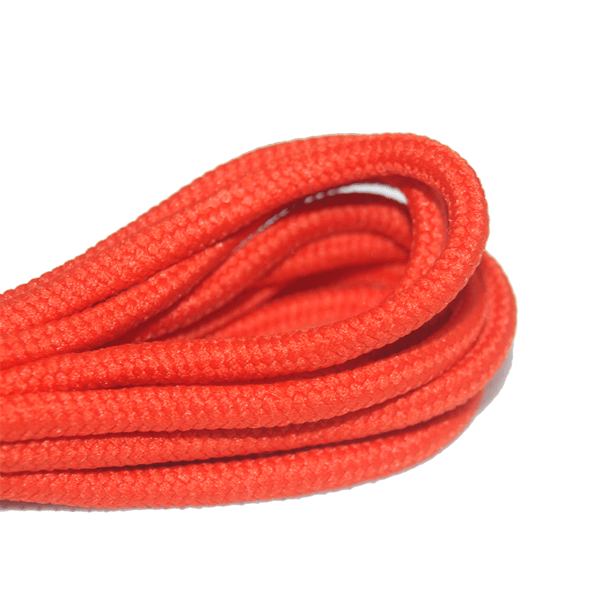 Thick round brick orange laces