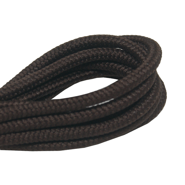 Lacets ronds épais marron foncé