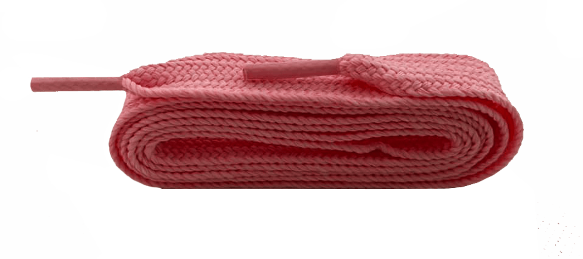 Extra-wide dark pink flat laces