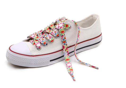 cartoon flower flat laces