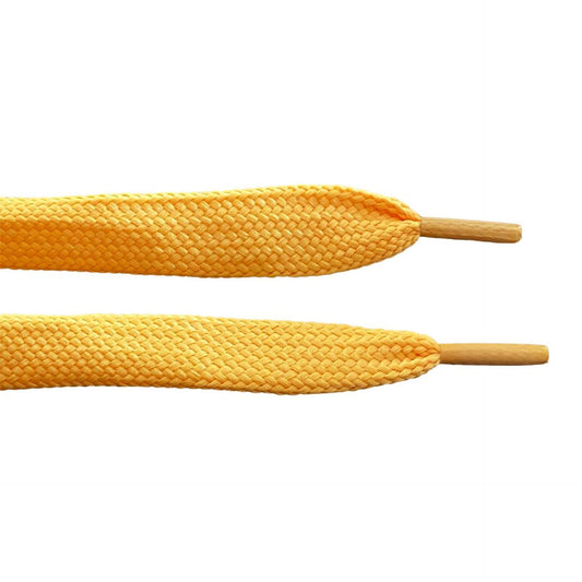 Venetian yellow flat wide laces 1.8 cm
