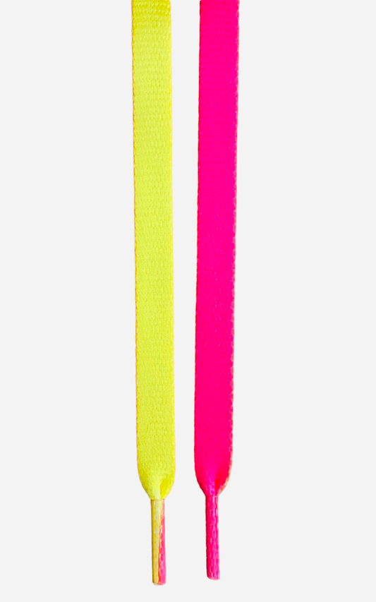 Lacets Lace-pop macaron rose et jaune