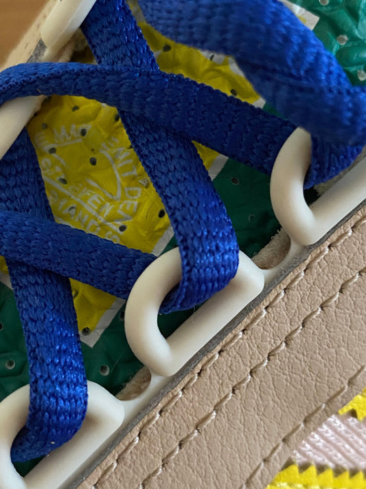 Lacets ovales bleu royal sport