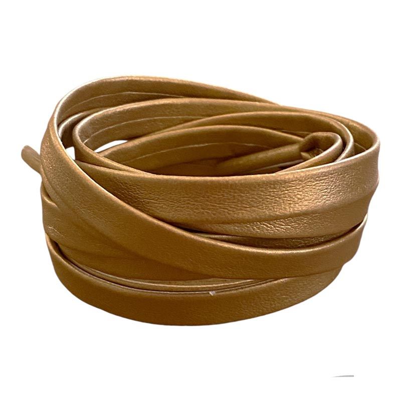 Faux leather laces