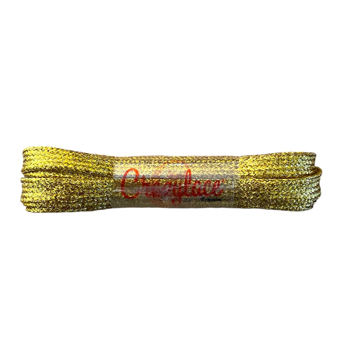 Thin flat gold glitter laces