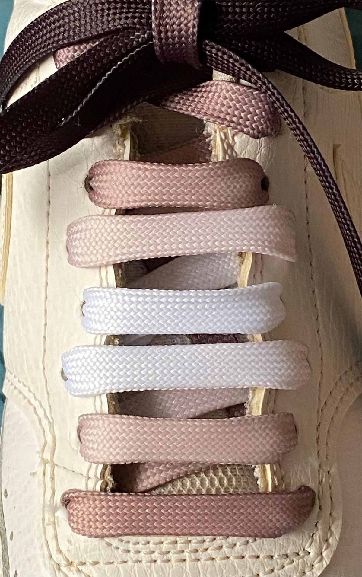 Cappuccino ombre shoelaces - Tie and Dye - Crazylace