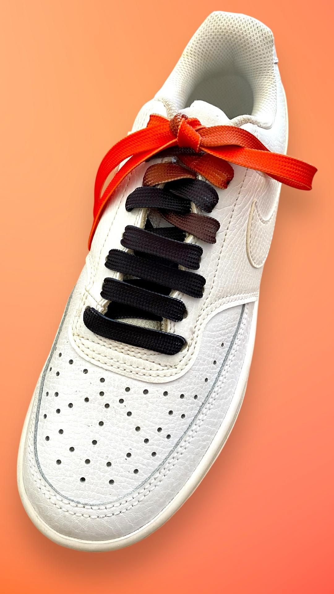 Volcano gradient laces - Black and orange - Crazylace