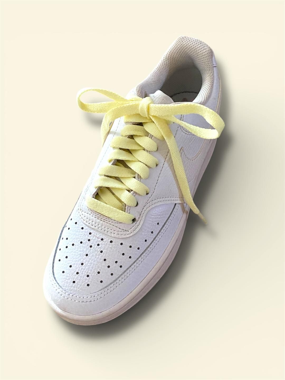 Butter yellow flat laces for sneakers and trainers | CrazyLace