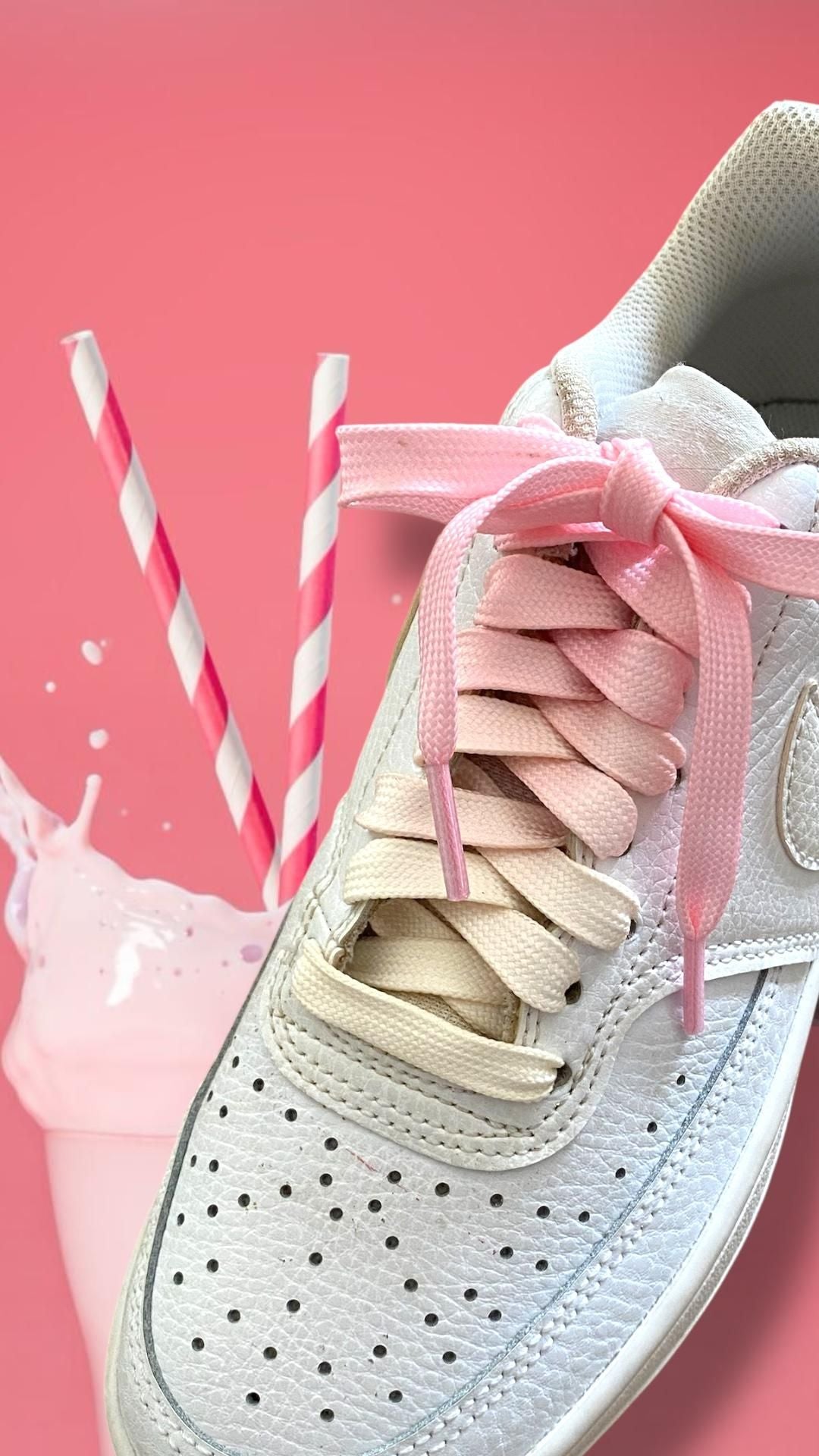 New - Lacets dégradés Chupa - Lait fraise - Crazylace
