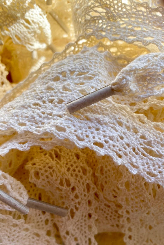 Lacets en dentelle coton style crochet – esprit vintage