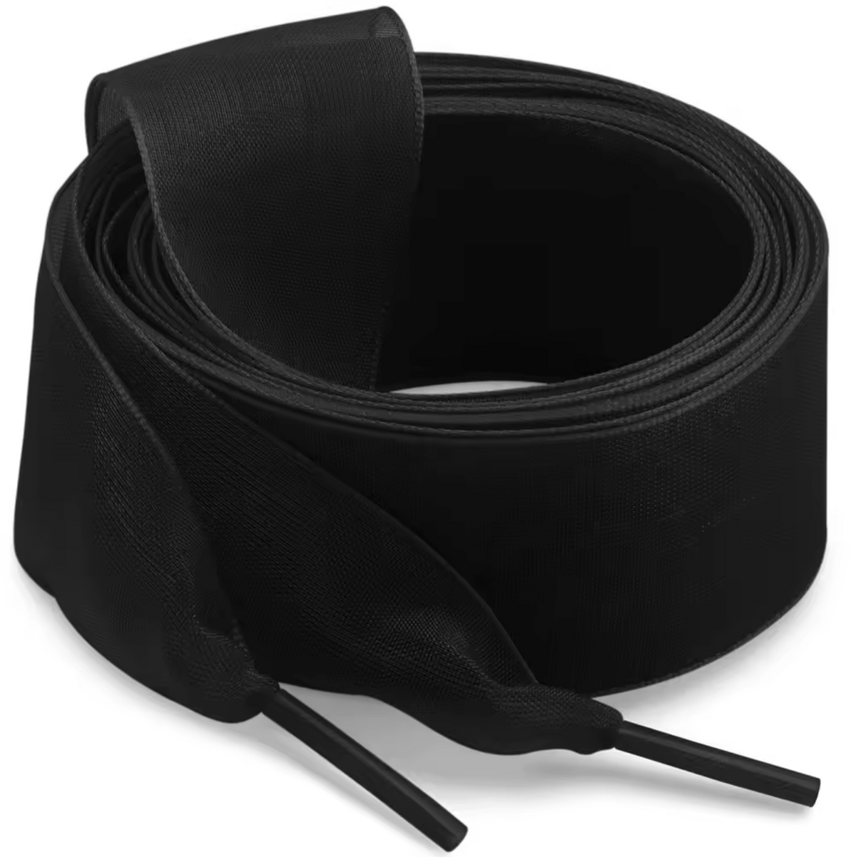 Lacets en Organza larges noirs