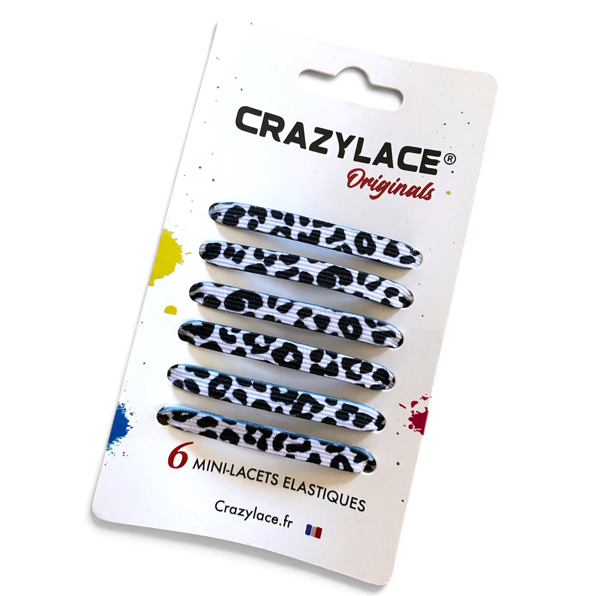 Cow Print Flat Elastic Mini-Laces with Aglets – Crazylace France