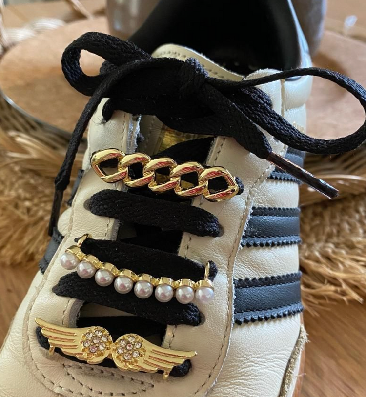 Bijoux barrettes pour lacets