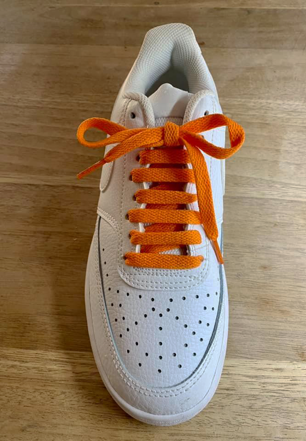 Lacets plats orange melon pour sneakers et baskets | CrazyLace