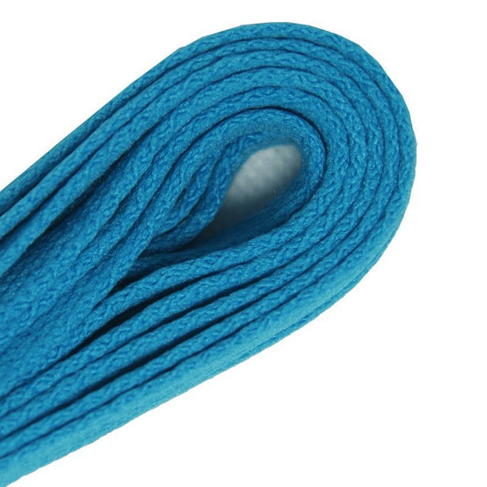 Neon blue sports laces