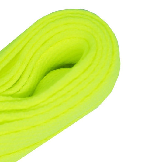 Lacets plats larges skateboard jaune fluo