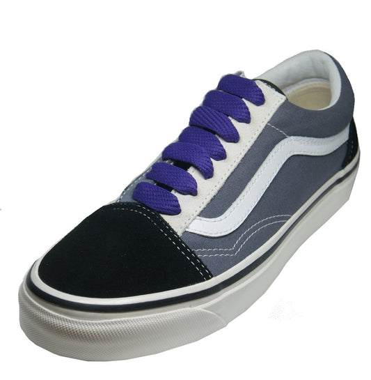 Lacets plats larges skateboard violet foncé