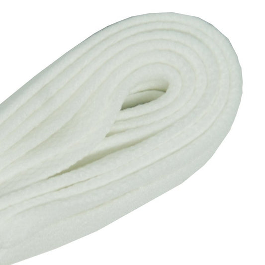 Lacets plats larges skateboard blancs