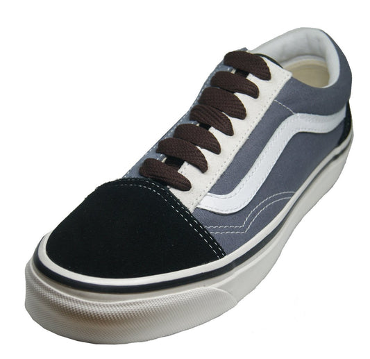 Lacets plats larges skateboard brun foncé