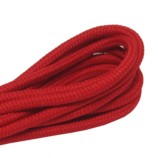 Thick red round laces