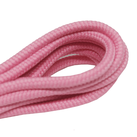 Thick round bubblegum pink laces