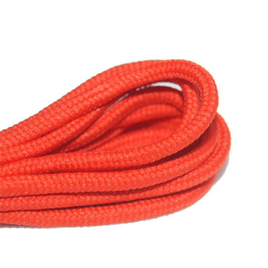 Thick round brick orange laces