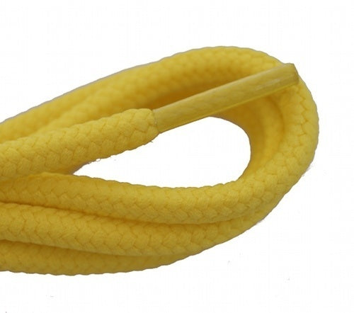 Thick round chick-yellow laces