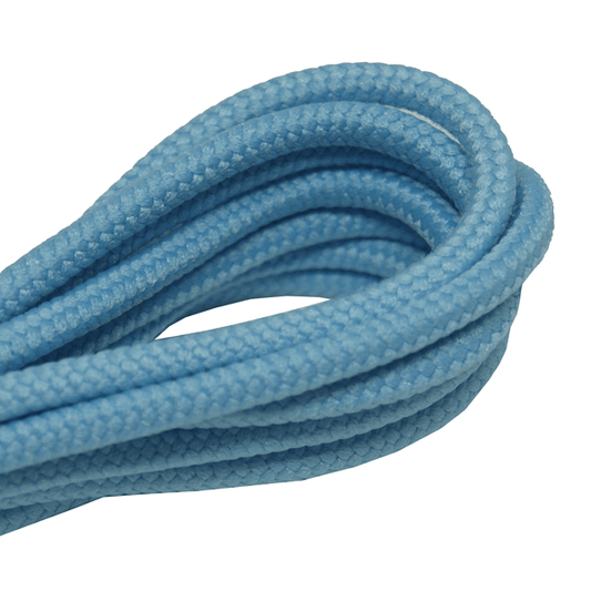 Premium sky blue thick round laces