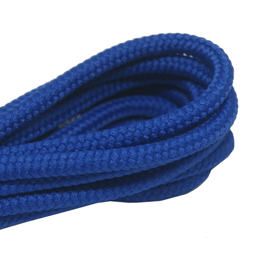Thick royal blue round laces