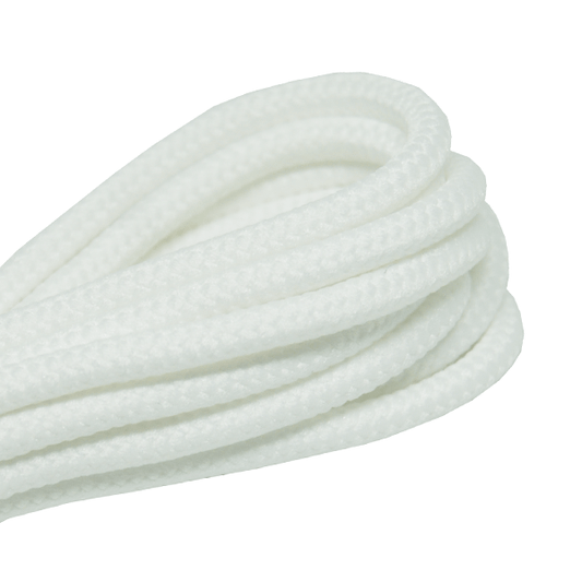 Thick round snow-white laces