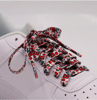 Pop music colorful flat laces