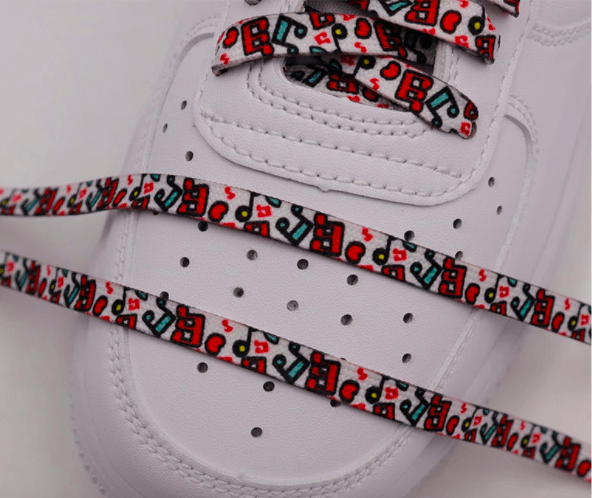 Pop music colorful flat laces