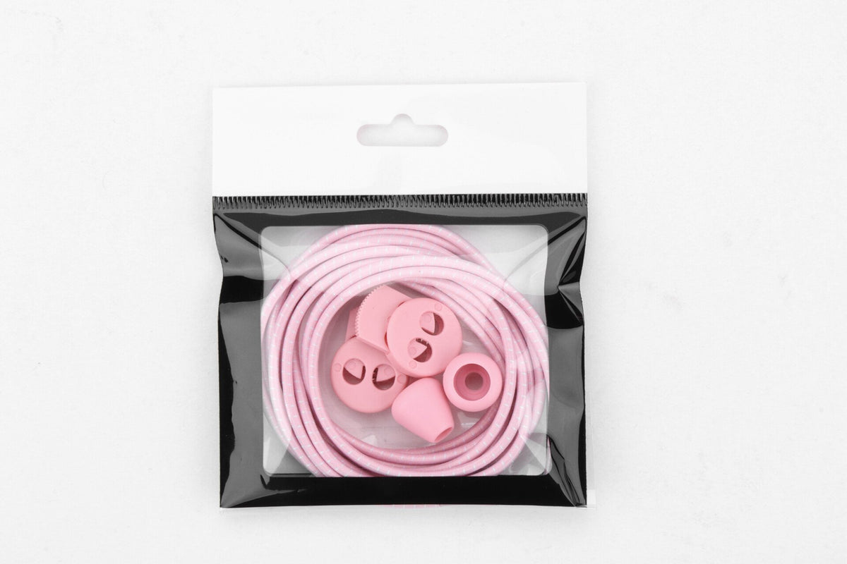 IRUN light pink thin round elastic laces