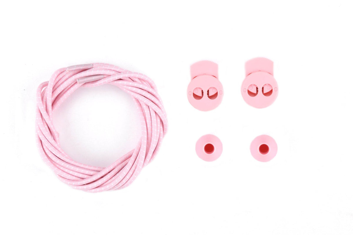 IRUN light pink thin round elastic laces