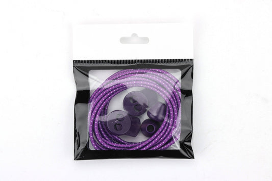 Lacets élastiques ronds fins violets IRUN
