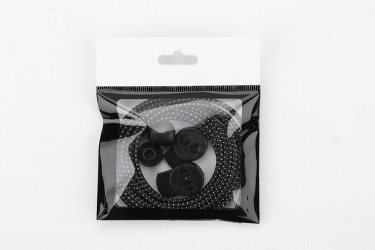 Lacets élastiques ronds fins noirs IRUN