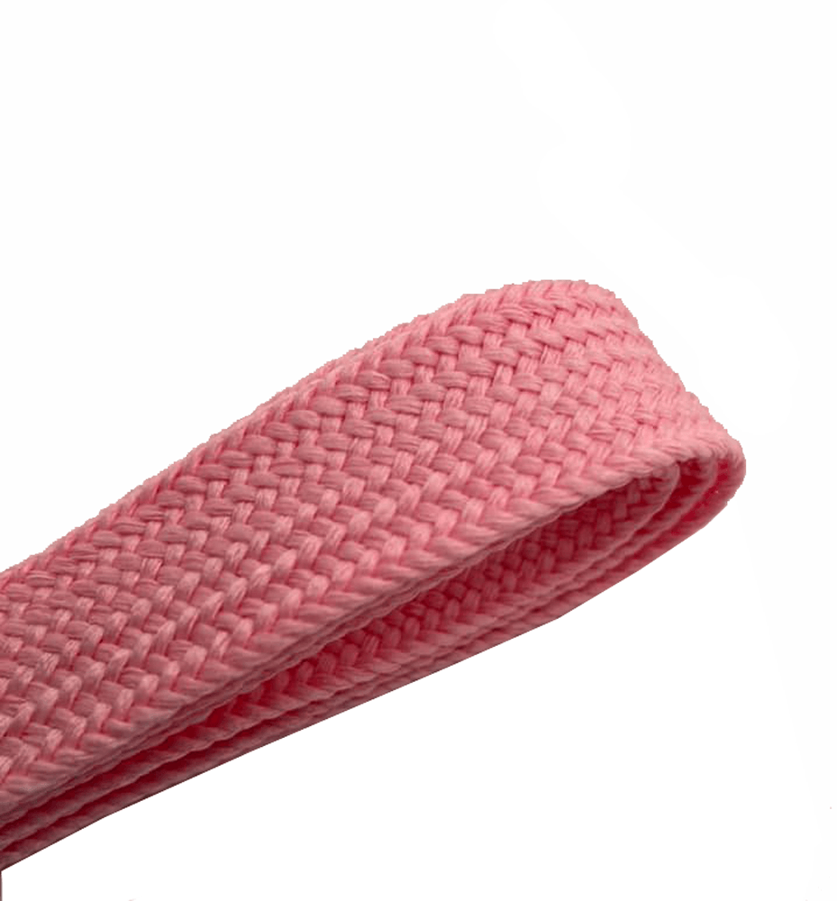 Extra-wide dark pink flat laces