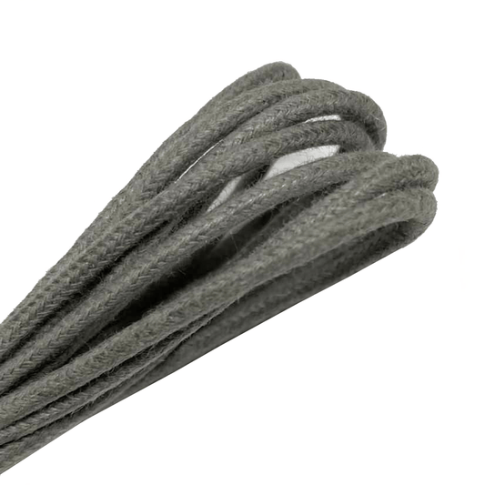 Lacets ronds fins cirés gris paloma