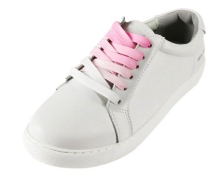 Marshmallow pink gradient laces - Tie-dye