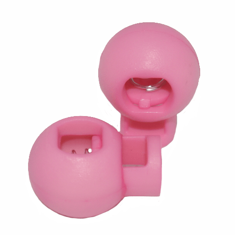 Bubblegum pink round lace locks and cords