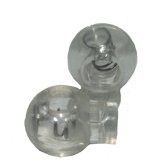 Transparent round cord and lace stoppers