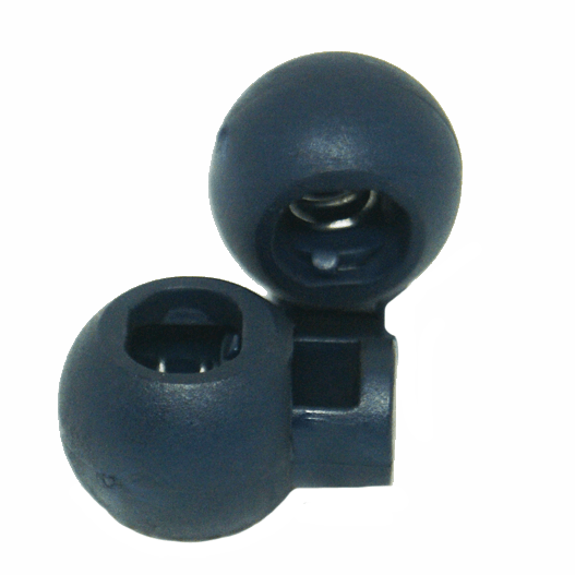 Midnight blue round shoelace stoppers