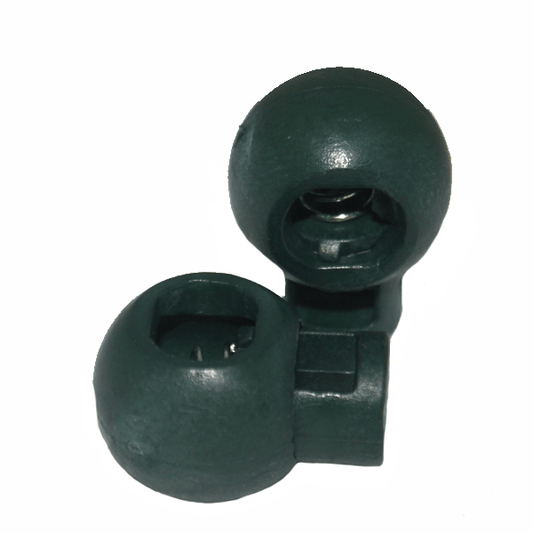 Bottle green round laces and cord stoppers