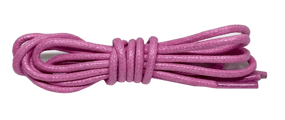 Lacets ronds fins cirés  rose Dahlia