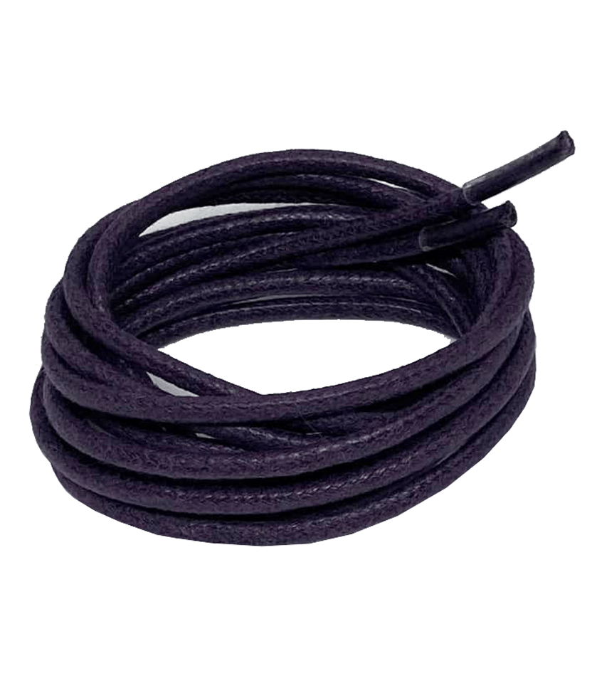 Thin waxed round laces wild blackberry