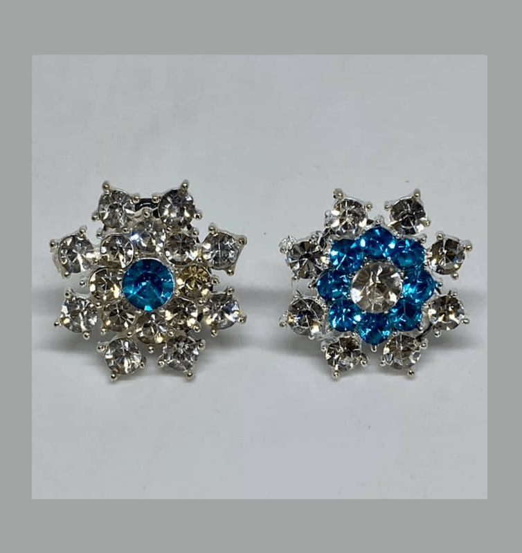 Bijoux à lacets " Fleur " strass