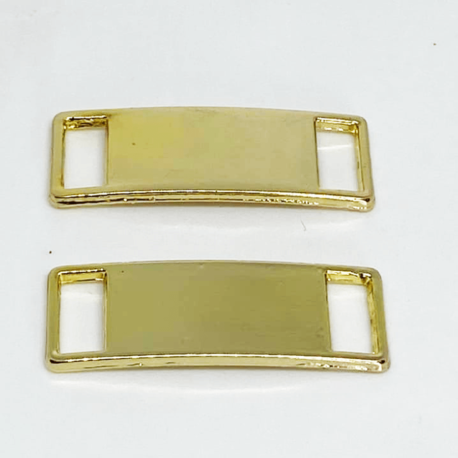 Set de plaque en métal or pour lacets chaussures