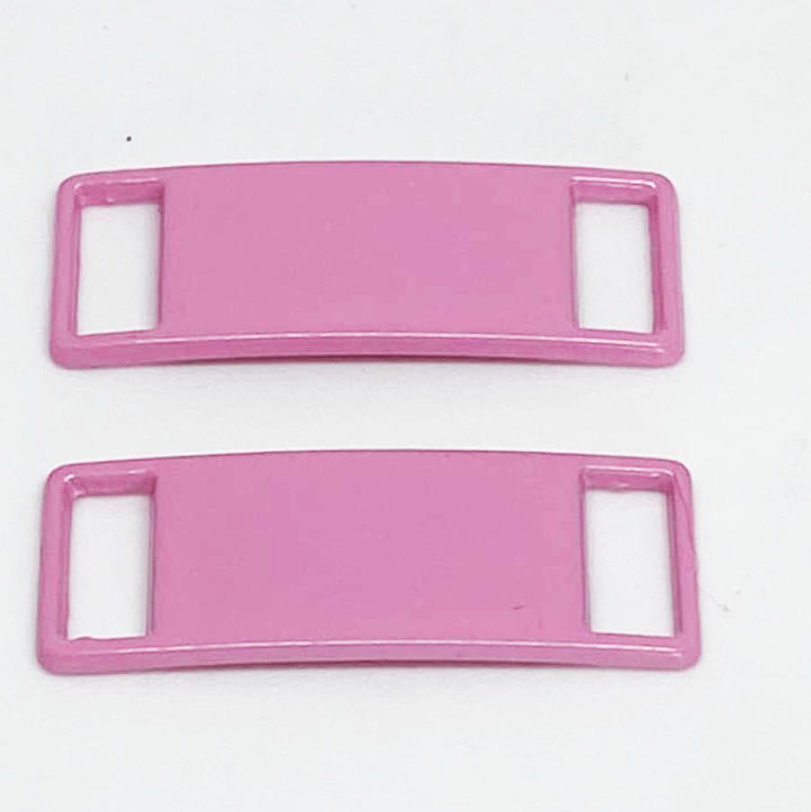 Set de plaque en métal rose malabar pour lacets chaussures