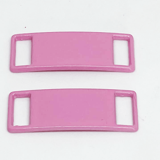 Set de plaque en métal rose malabar pour lacets chaussures